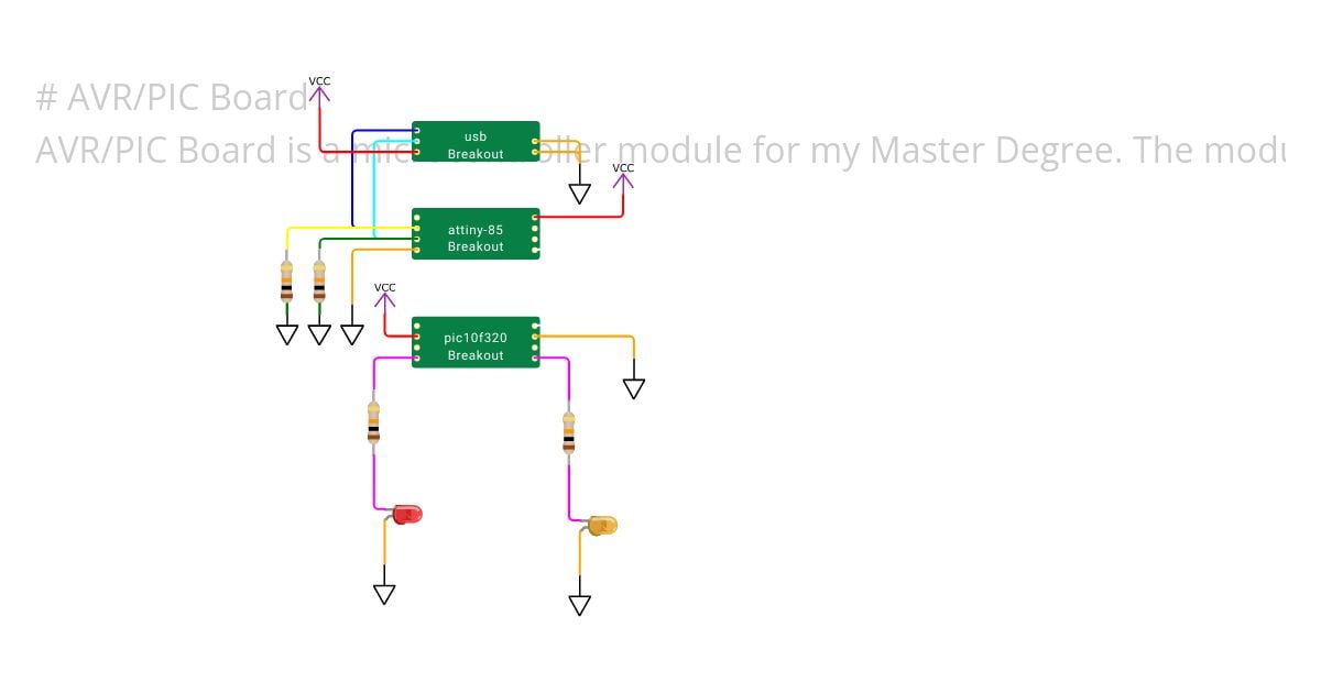 AVR/PIC Board  simulation