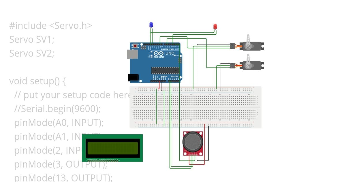 TwinServo simulation