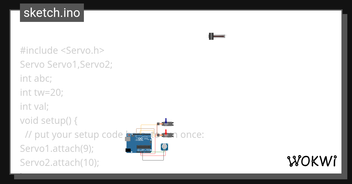 SERVOOOOO Wokwi ESP32, STM32, Arduino Simulator