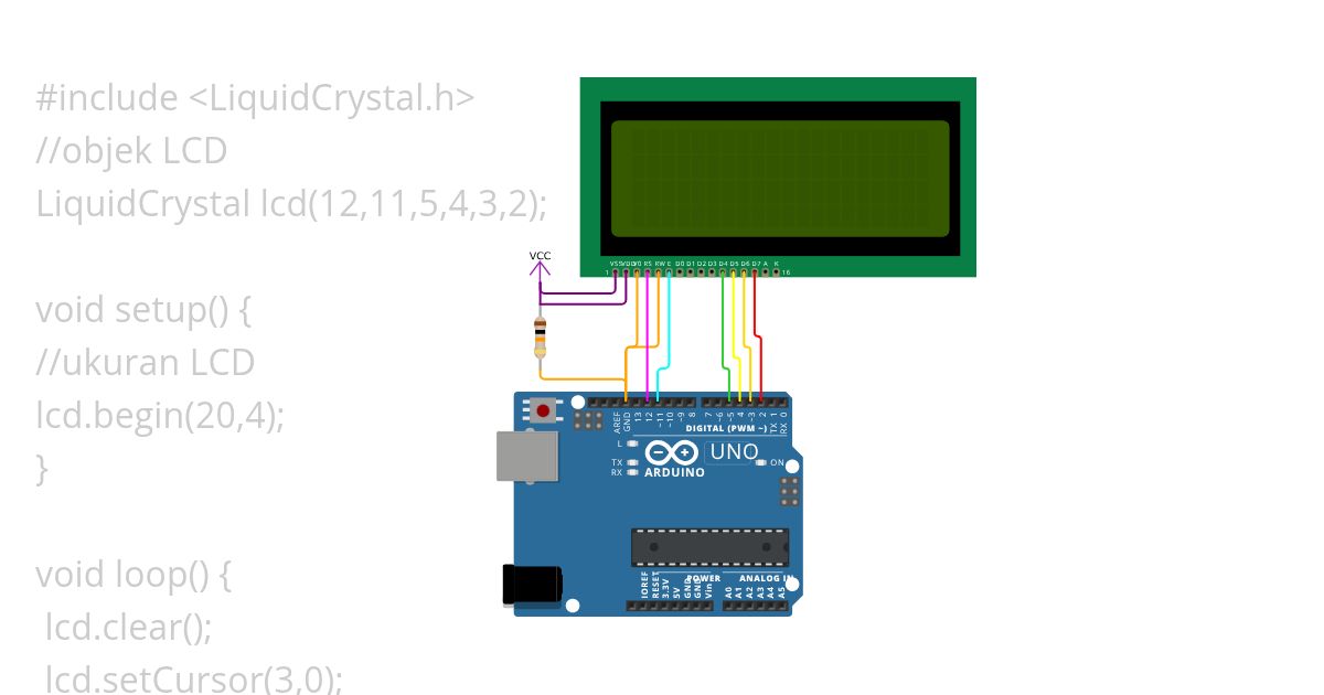 LCD simulation