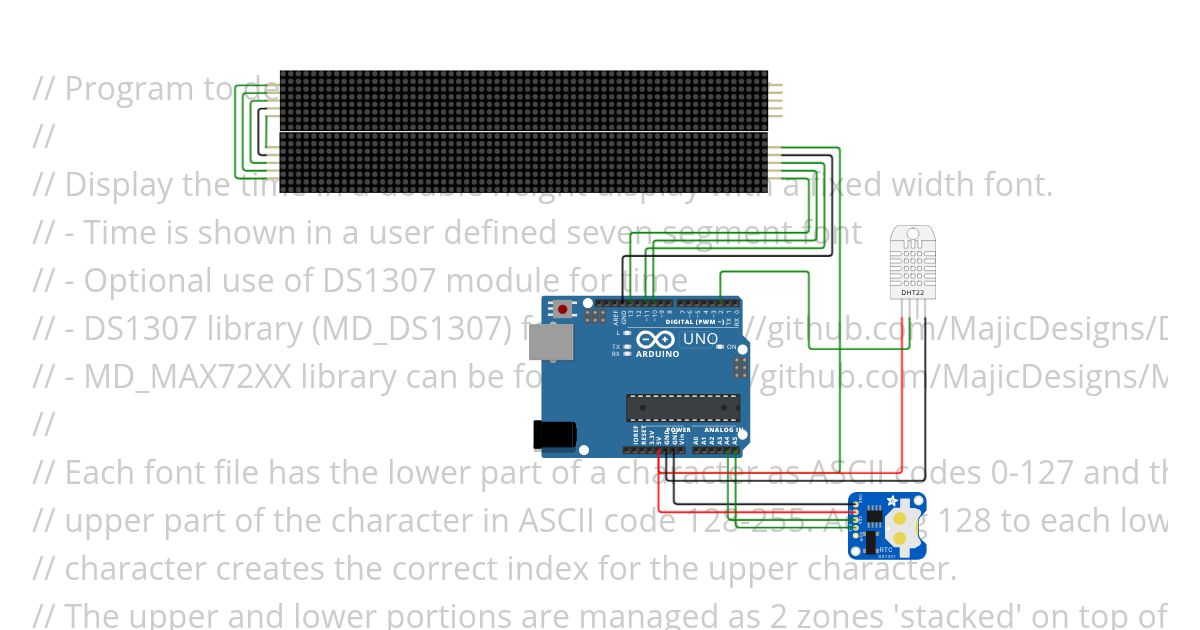 DS1307 clock module simulation