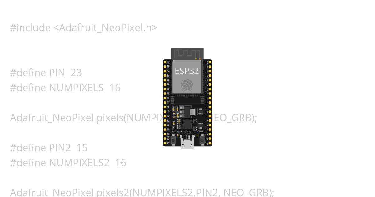 NeoPixel Ejemplo simulation