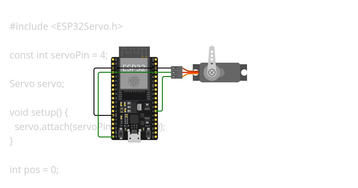 ESP32servomotor simulation