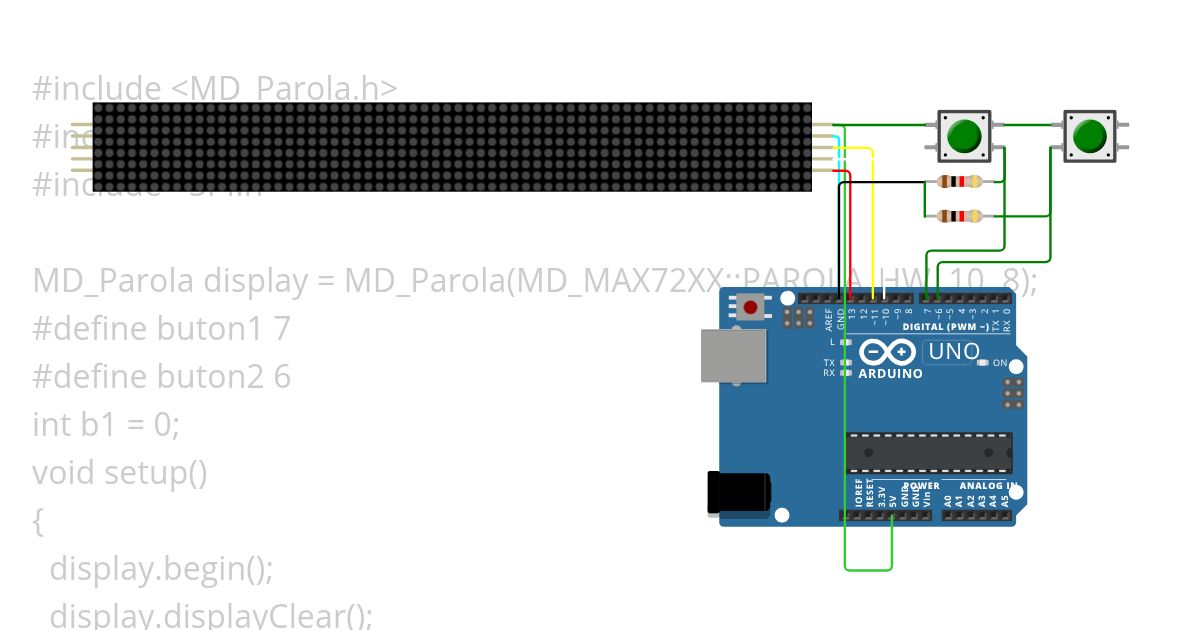 dot matrix   simulation