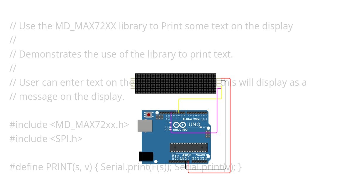 hello on matrix Copy simulation