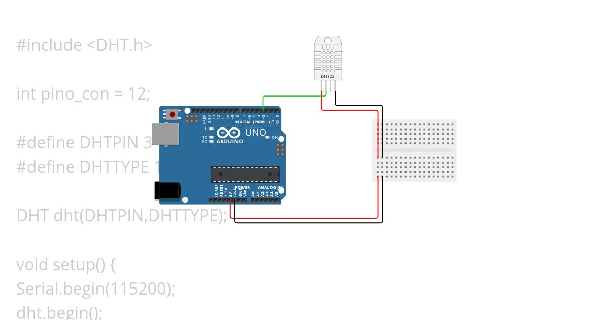 temperature and humidity sensor simulation