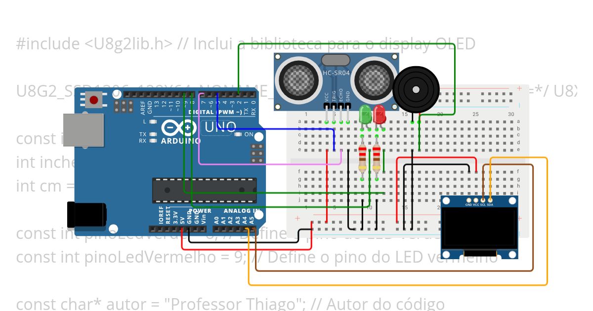 Aula 37 - Trena digital OLED simulation
