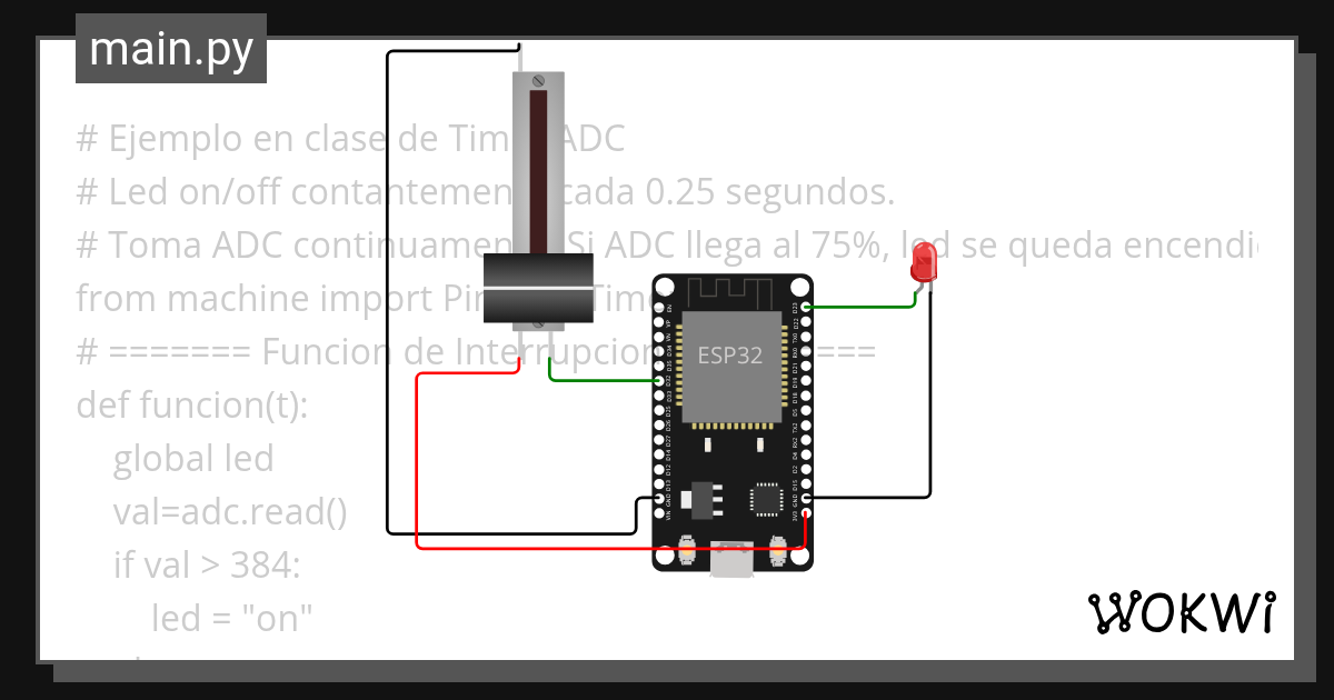 prog125_Ej Timer_ADC Wokwi ESP32, STM32, Arduino Simulator
