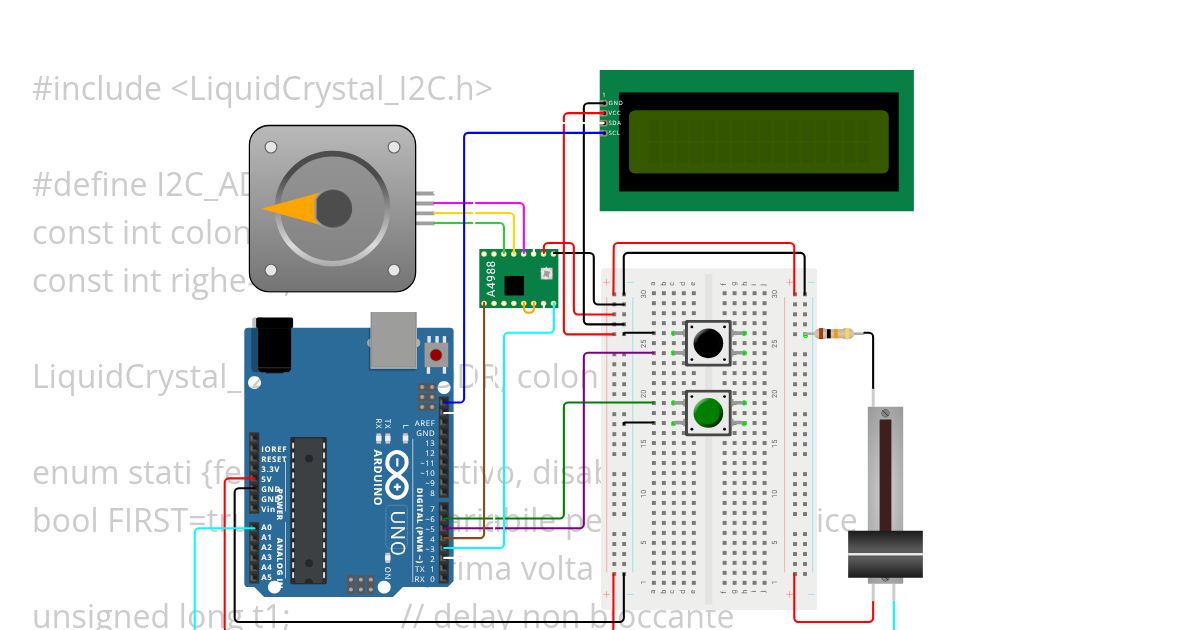 Stepper motor simulation