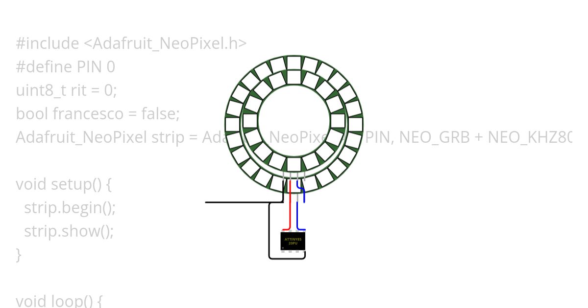 neopixel protogen2 prova simulation