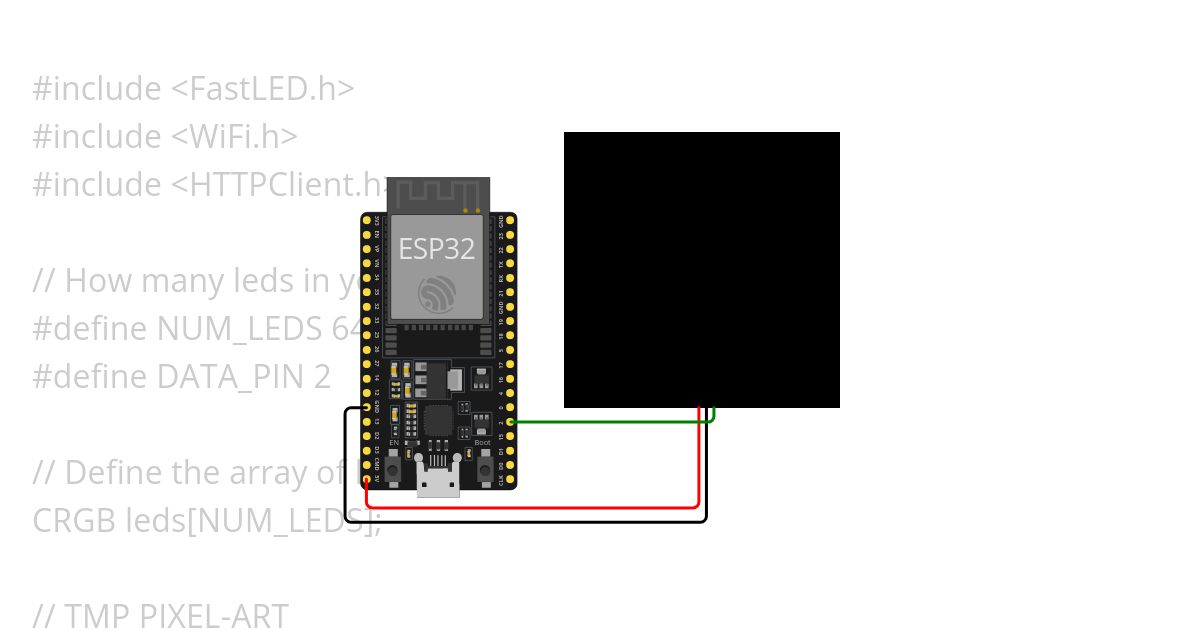 Devboard_ESP32_FastLED_WiFi simulation