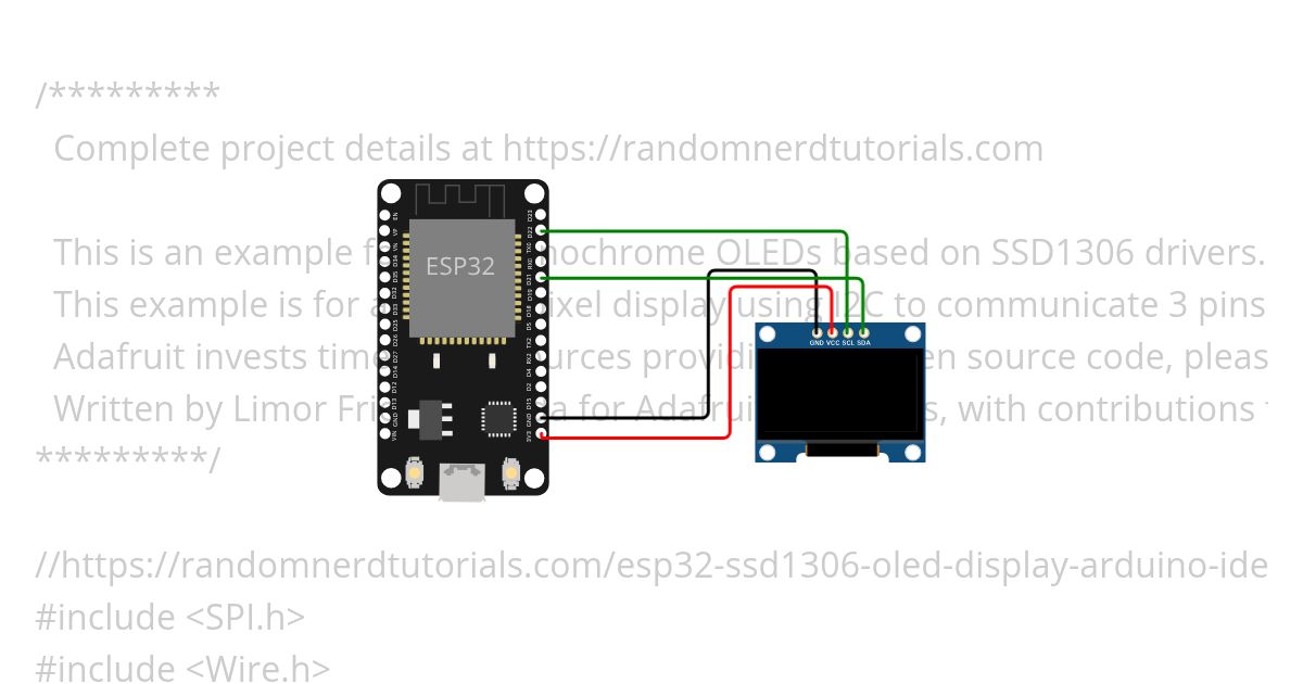 oled esp32 Copy simulation