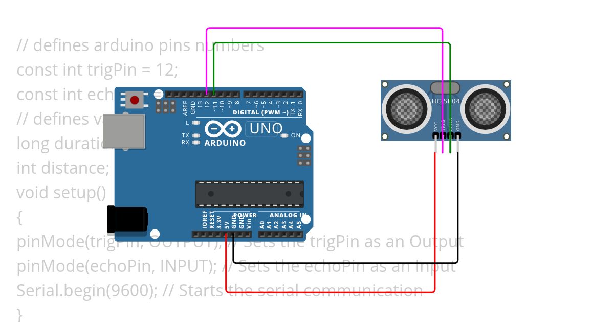 ultrasonic sensor simulation