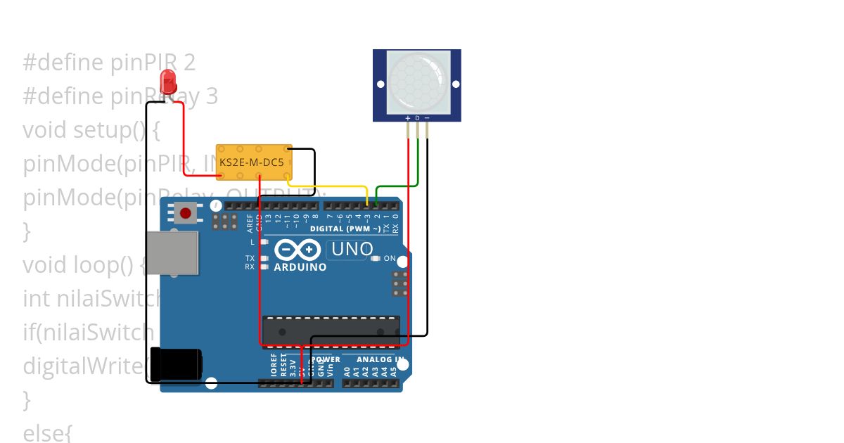 relay pir simulation