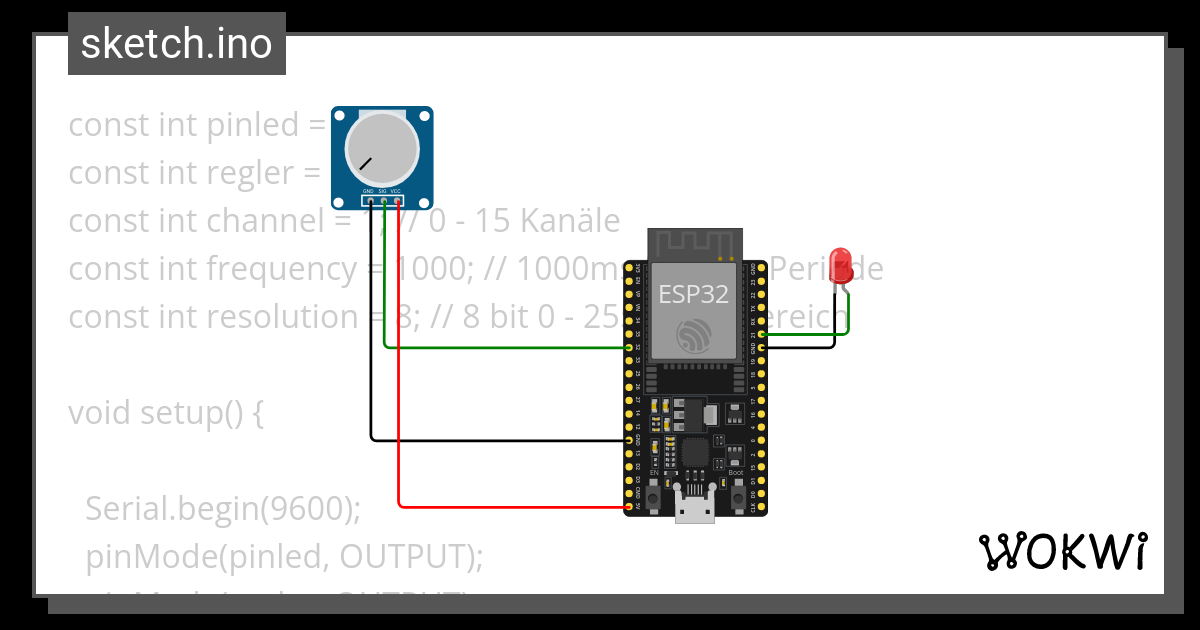 Regler - Wokwi ESP32, STM32, Arduino Simulator