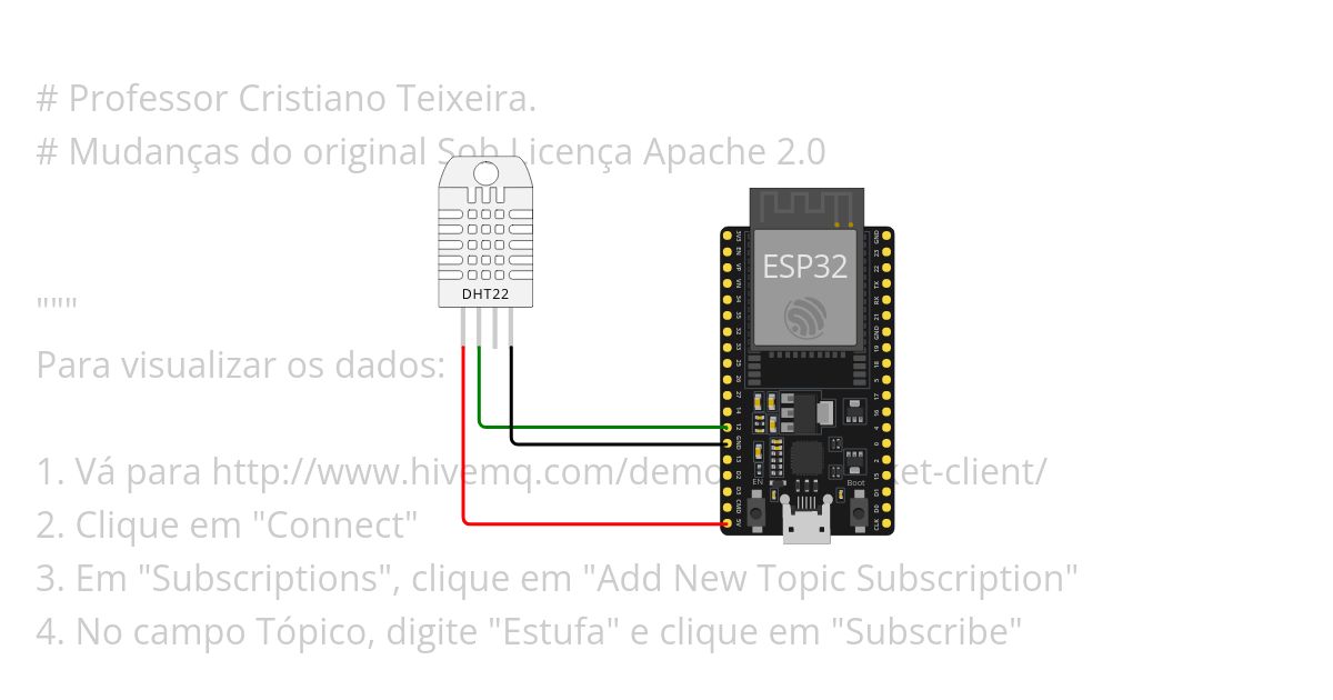 MicroPython MQTT ESP32 (Prof Cristiano) simulation