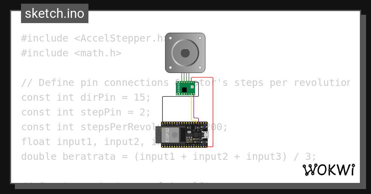 Kodingstepperv2 wokwi esp32 stm32 arduino simulator