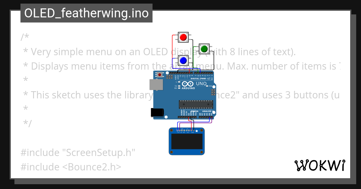 menu test128x64-1.ino - Wokwi ESP32, STM32, Arduino Simulator