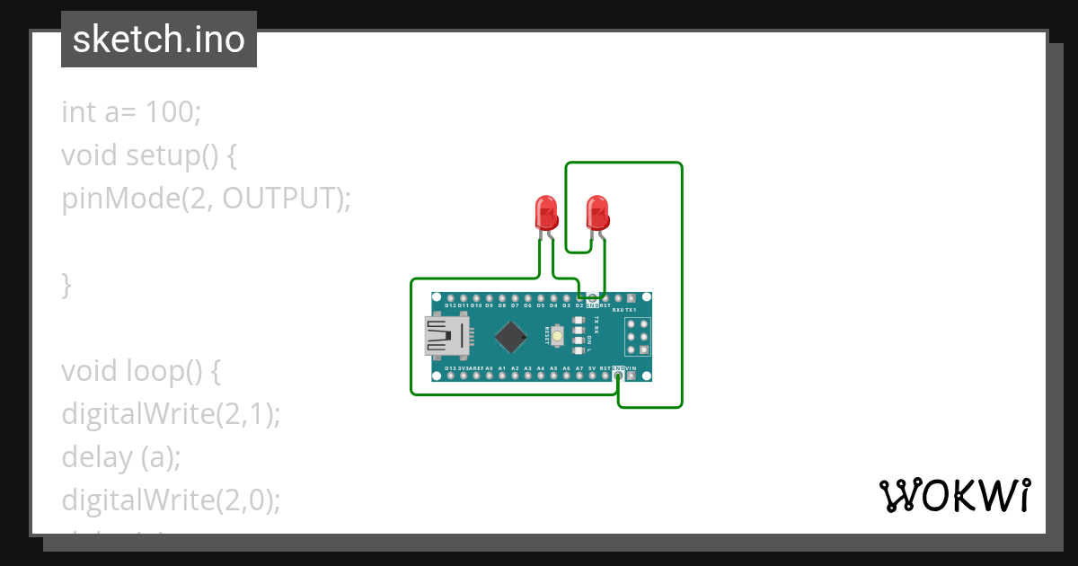 nano - Wokwi ESP32, STM32, Arduino Simulator