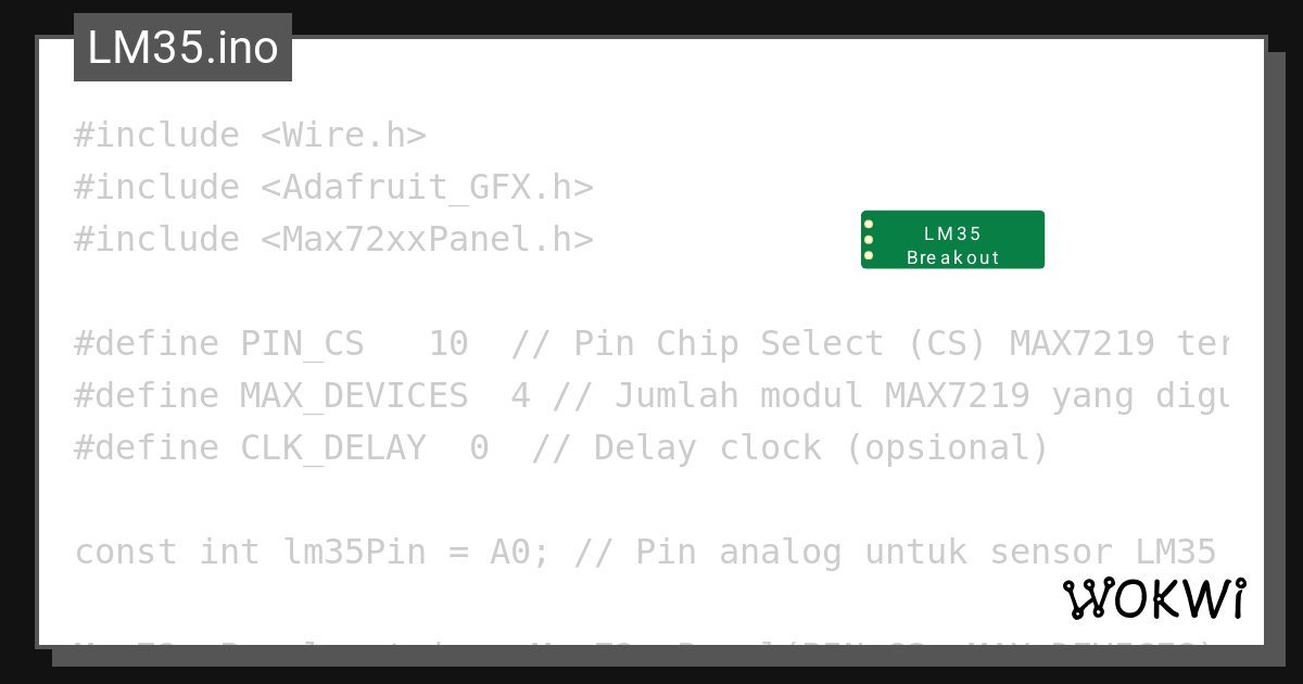 Lm35 bs wokwi esp32 stm32 arduino simulator
