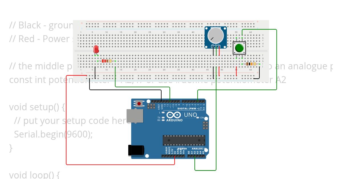 Potentiometer simulation
