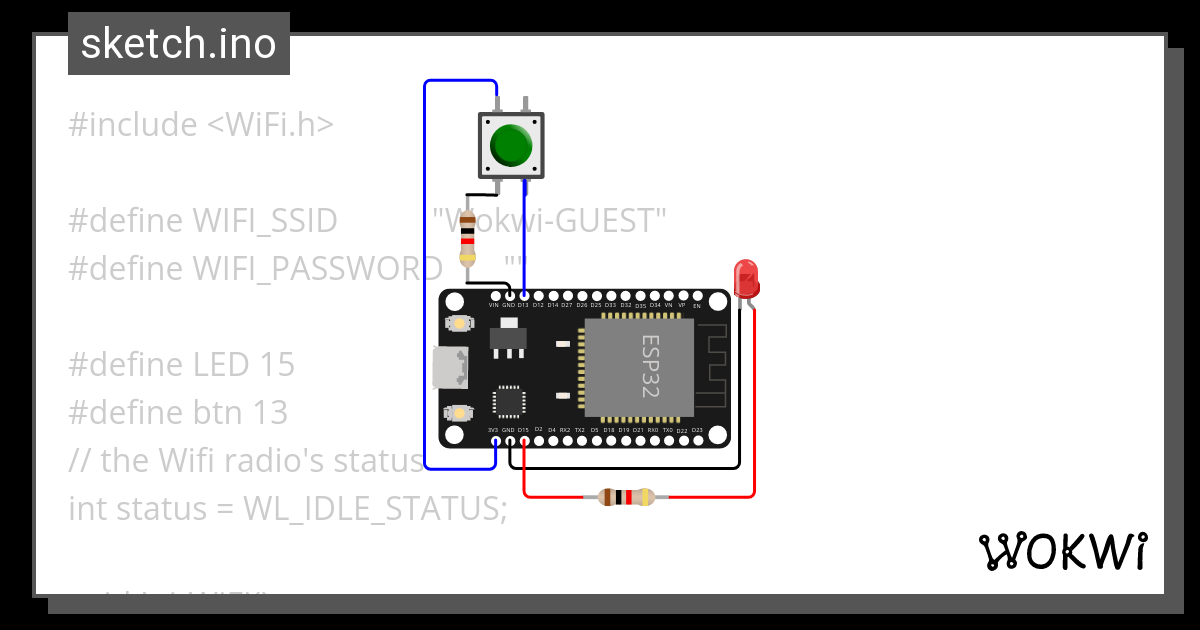 Scan Wifibutton Wokwi Esp32 Stm32 Arduino Simulator 6017