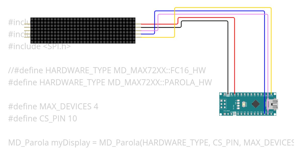arduino matrix simulation