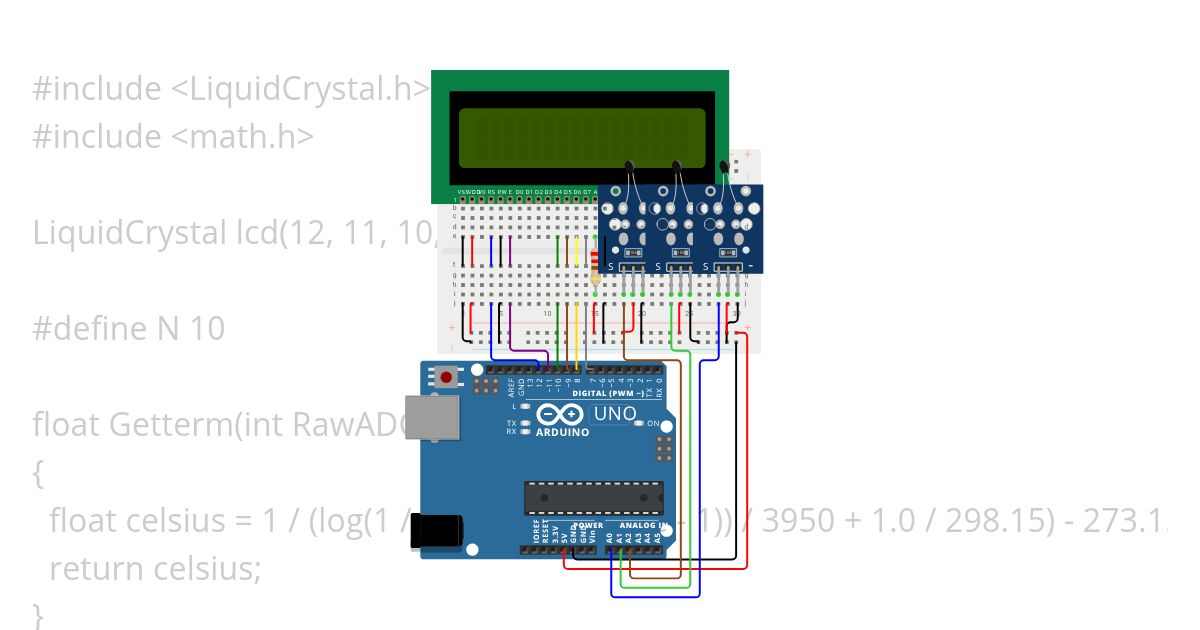 Thermal sensor  simulation