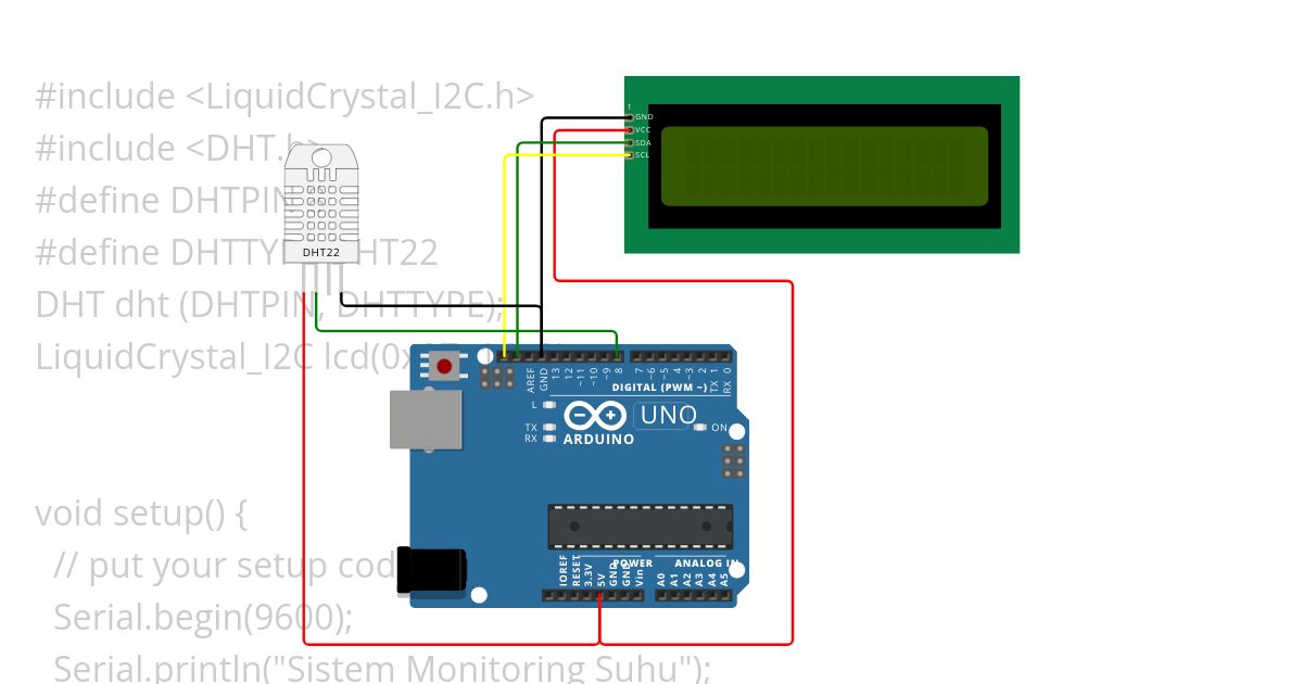 Sensor Suhu dan Kelembapan simulation