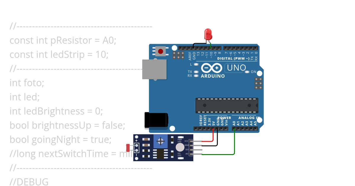 led stirp pwm simulation