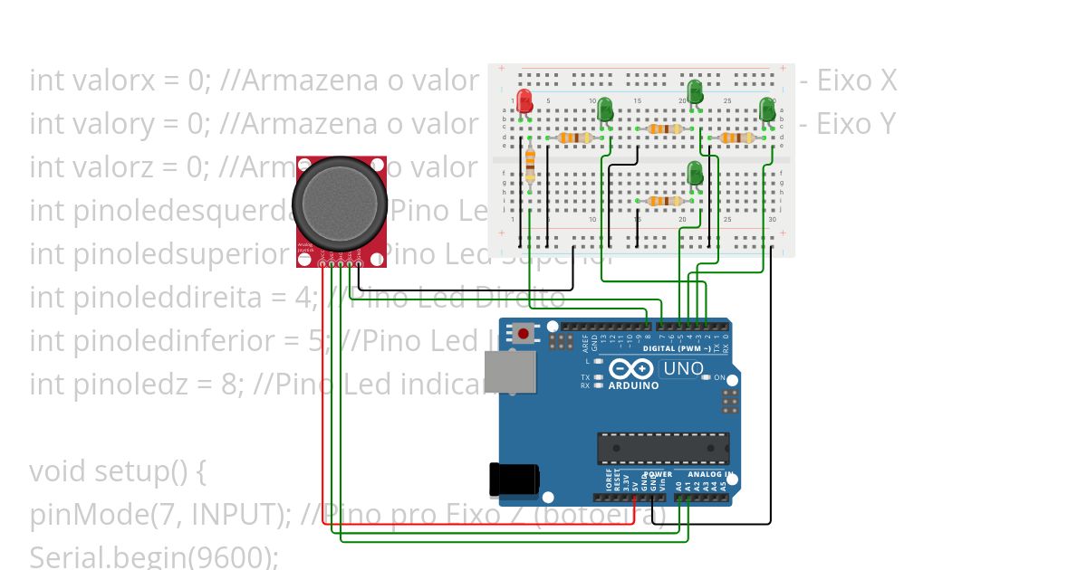 Joystick_Arduino simulation