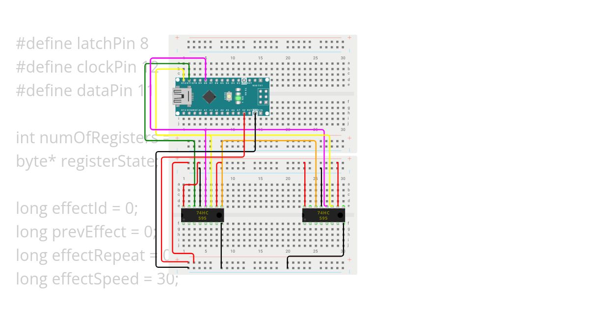 74HC595_multiple_screen simulation