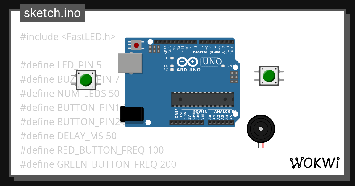 UNO PROJECT - Wokwi ESP32, STM32, Arduino Simulator