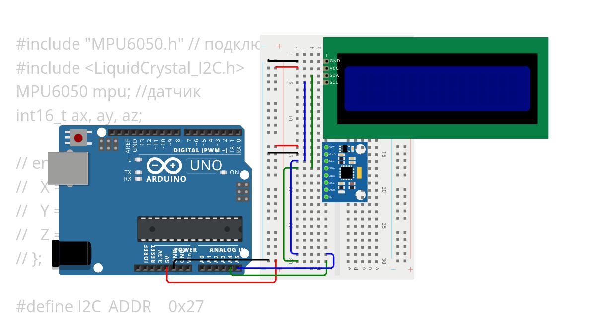 Inclinometer simulation