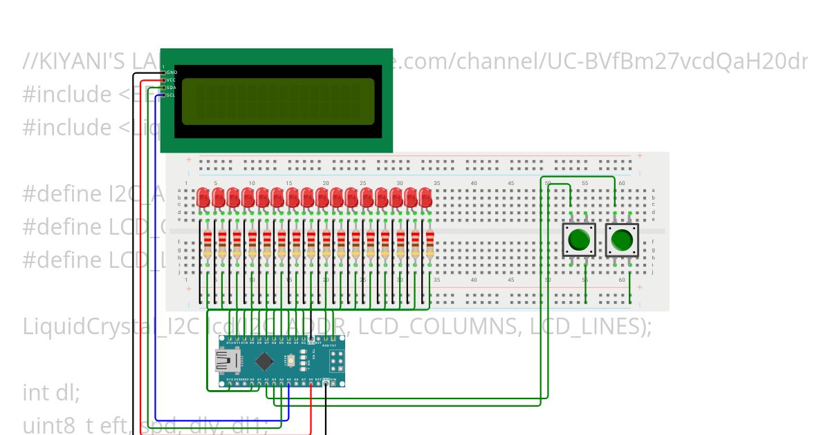 BILED MATRIX 16CH simulation