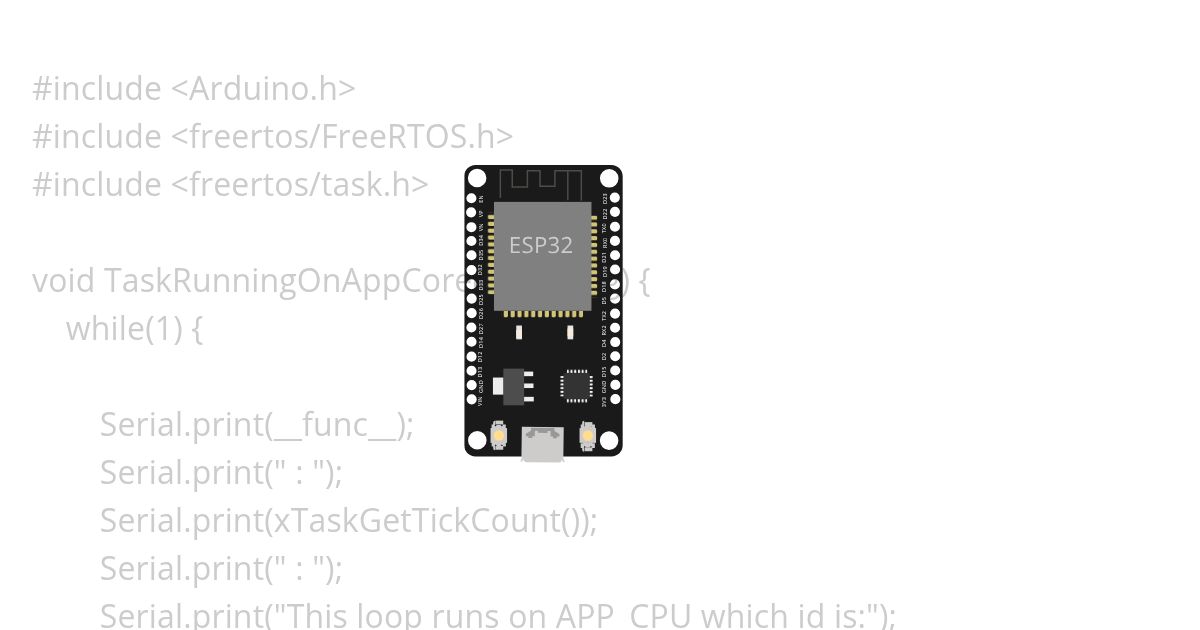 ESP32 + FreeRTOS Copy simulation