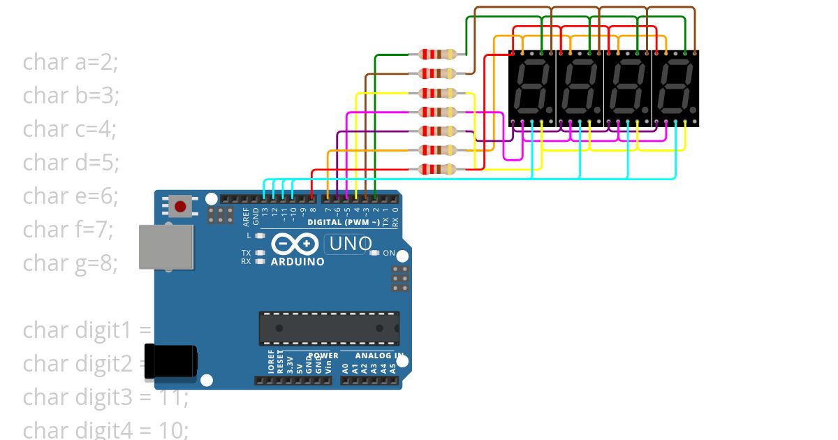 7 segment simulation