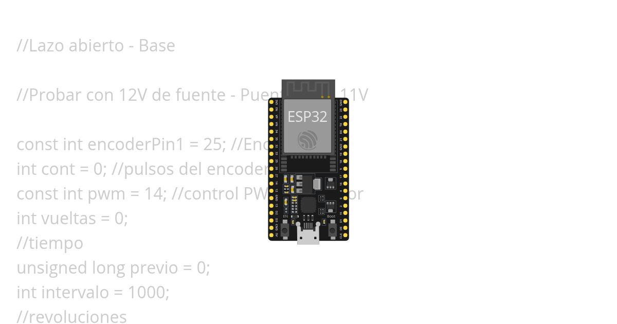 Lazo abierto - Base simulation