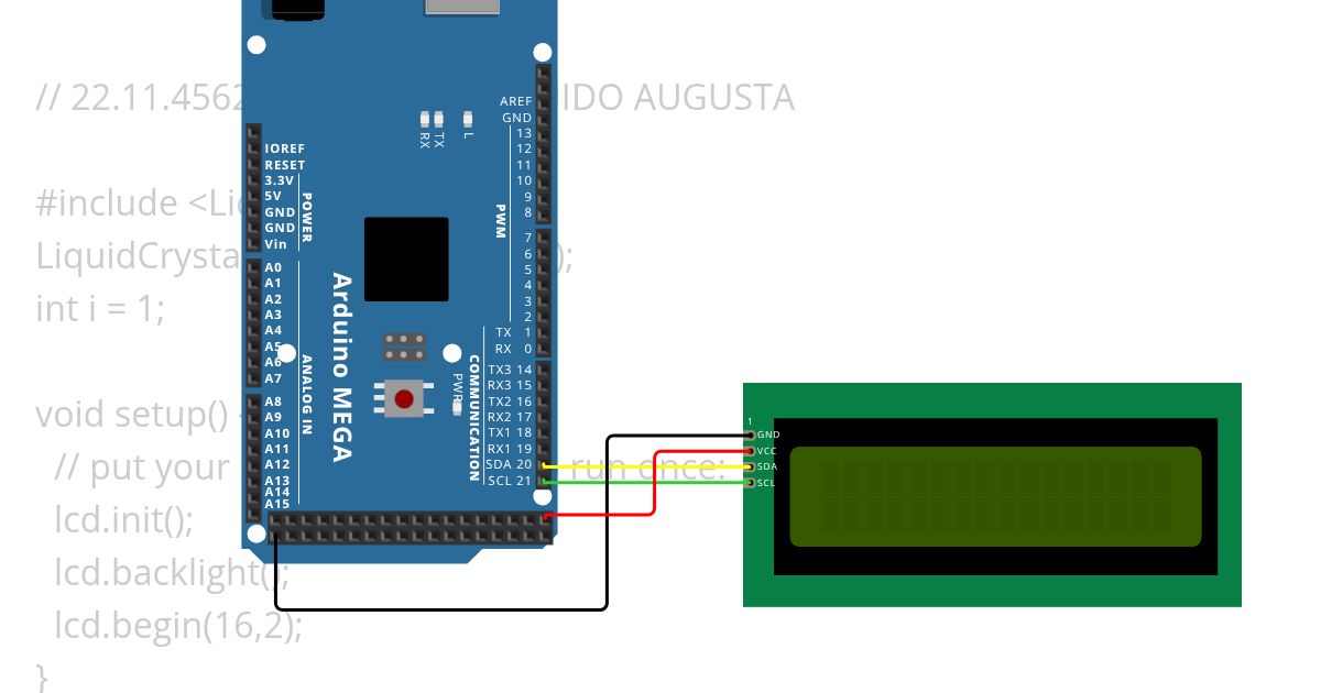 LCD Antrian simulation