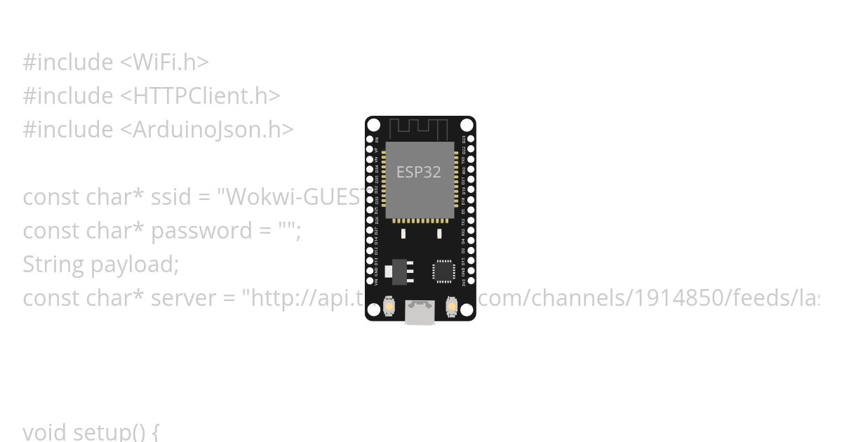 GET JSON thingspeak simulation