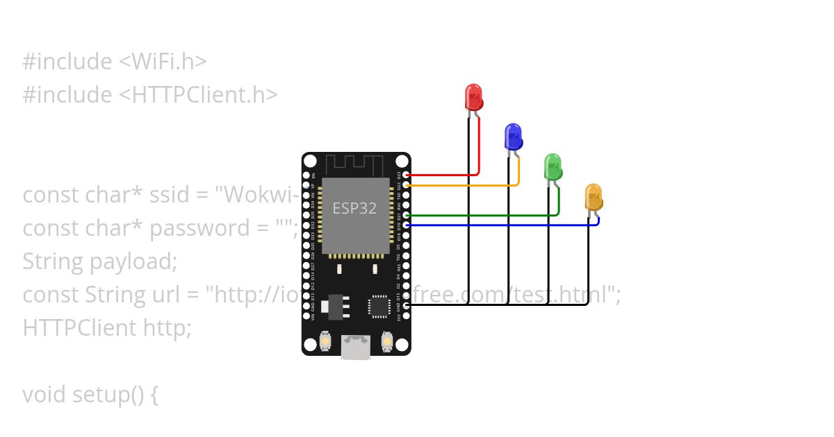 GET from web server  Basic-http-client-example  simulation