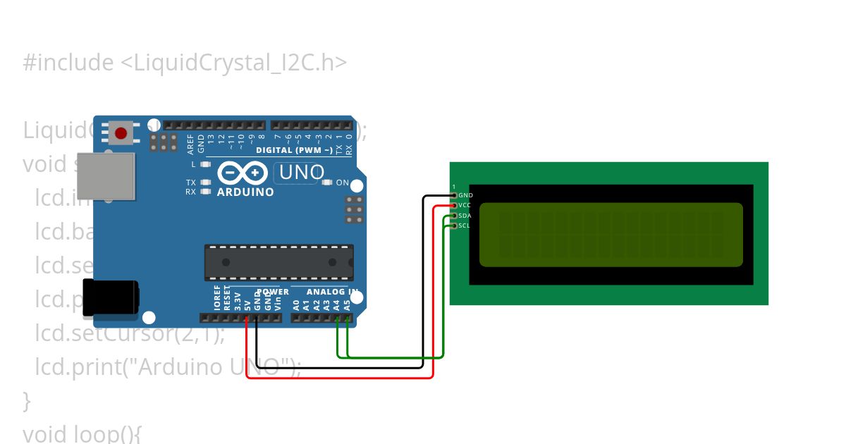 UNO lcd simulation