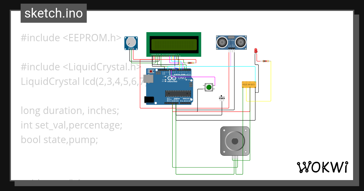 Automatic motor on off Copy (2) Wokwi ESP32, STM32, Arduino Simulator