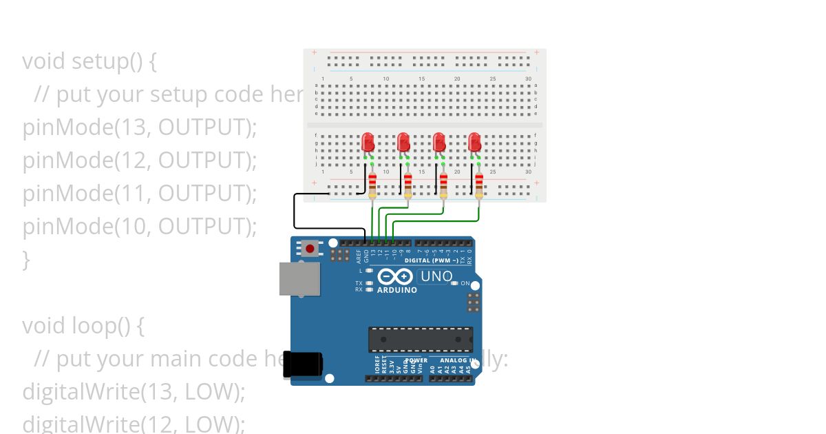 Arduino Tutorial 5: Understanding and Working With Binary Numbers simulation