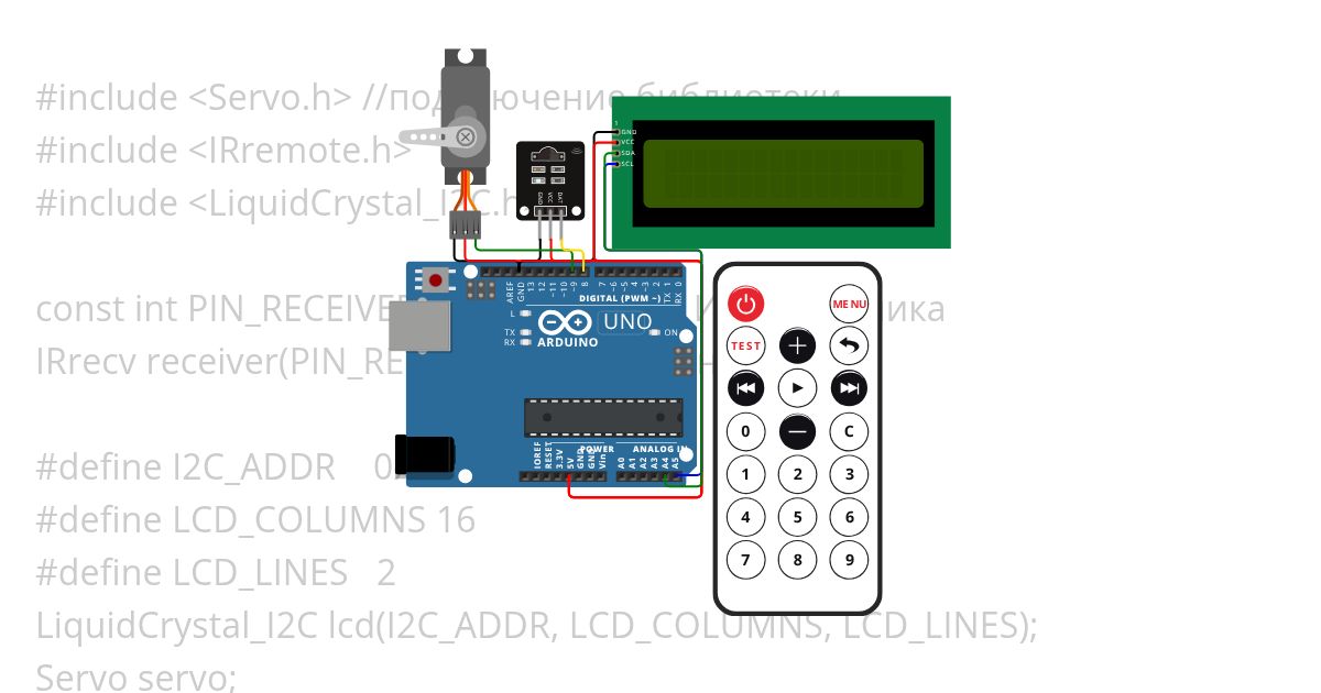 Servo IR 8.1 simulation