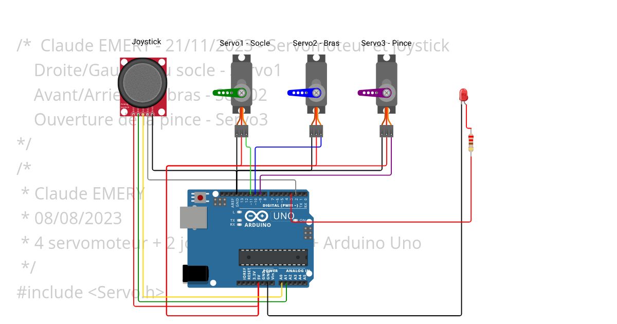 Servomoteur_Joystick simulation