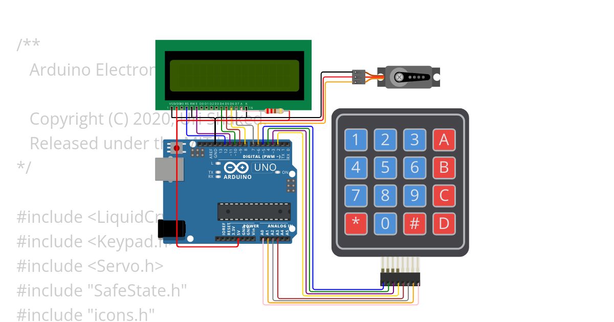 electronic-safe.ino Copy simulation