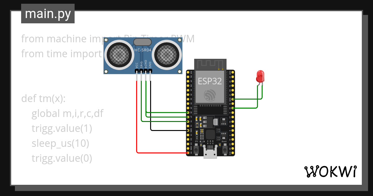Uso timers Wokwi ESP32, STM32, Arduino Simulator