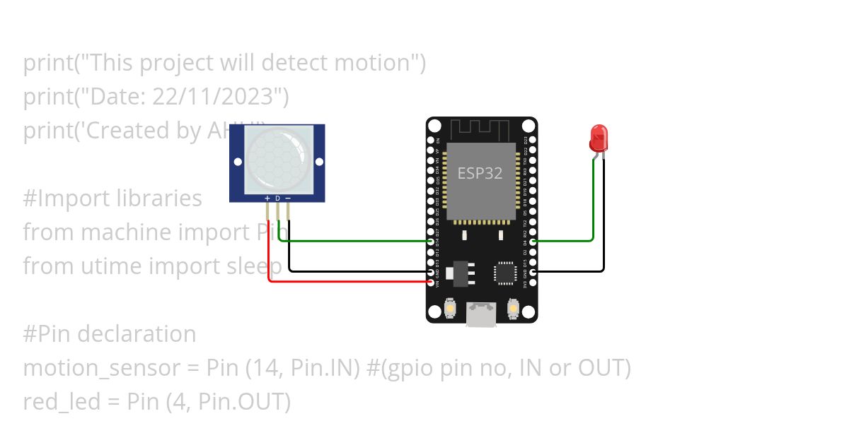 Motion Sensor simulation