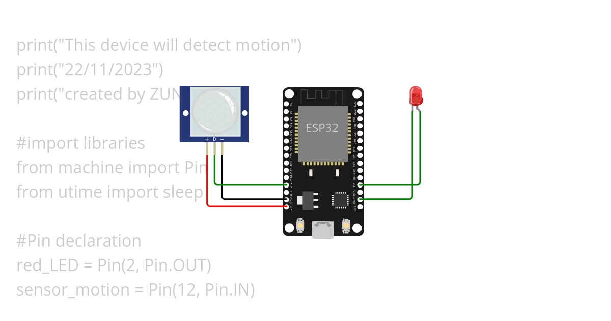 MOTION DETECTION DEVICE simulation